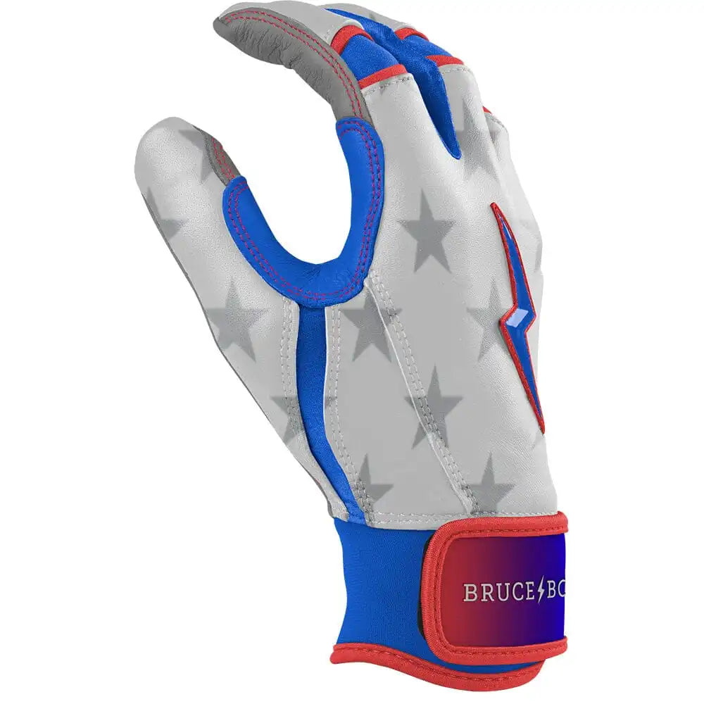 Brandon Nimmo Signature Series Short Cuff Batting Gloves - Stars & Stripes