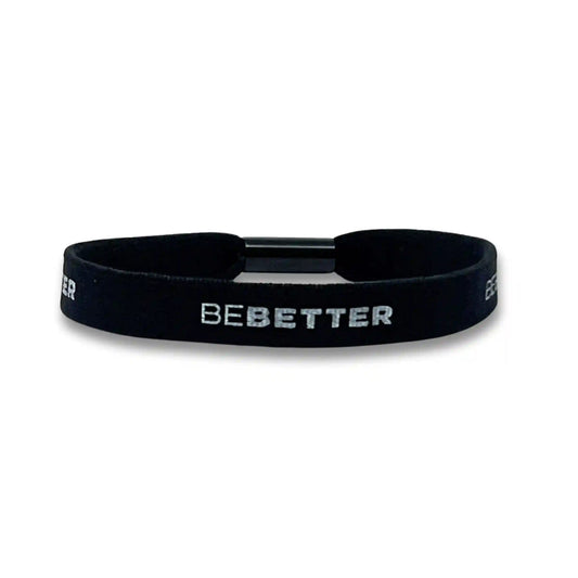 "BE BETTER" Stretch Bracelet - Black