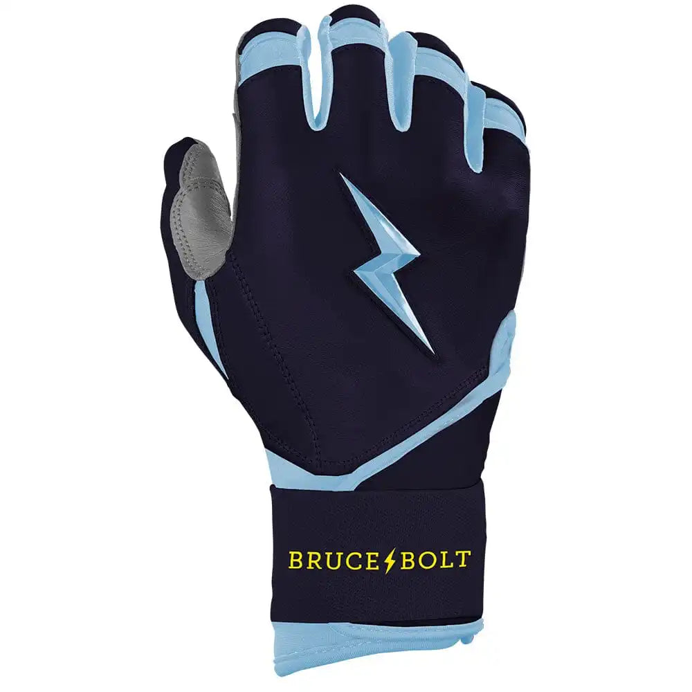 Bear Series Long Cuff Batting Gloves - Tampa Blue