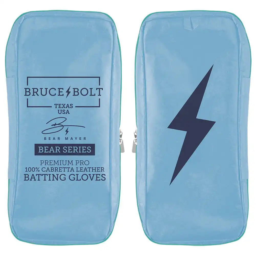 Bear Series Long Cuff Batting Gloves - Tidal Blue