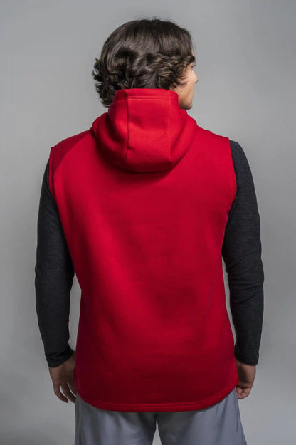 BOLT Sleeveless Hoodie - Red/Red Bolt