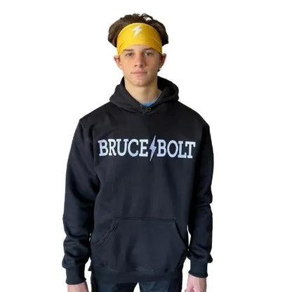 "BRUCE BOLT" Hoodie - Black/White
