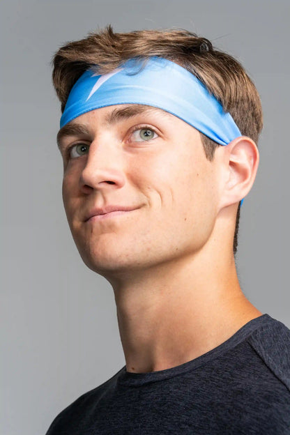 Performance Wide Headband - Baby Blue