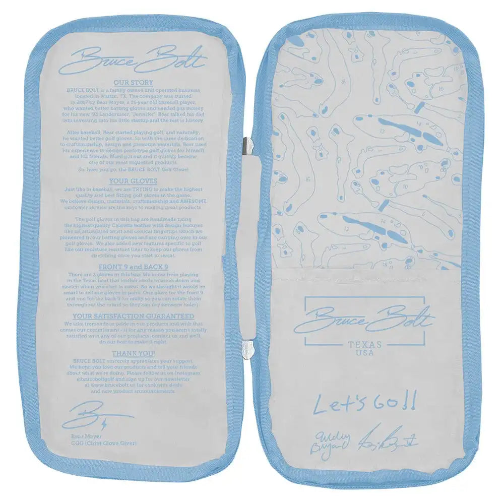 Bryan Bros Creator Series Golf Gloves (On Left, 2-Pack) - Baby Blue/Pink