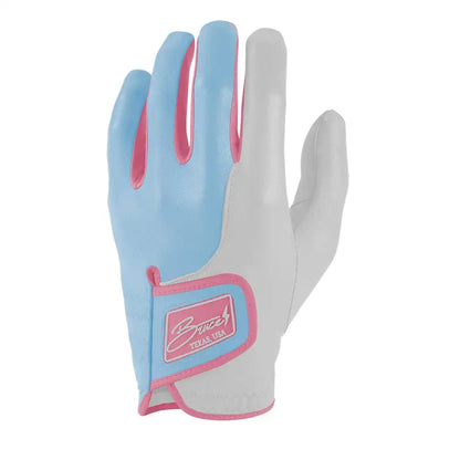 Bryan Bros Creator Series Golf Gloves (On Left, 2-Pack) - Baby Blue/Pink