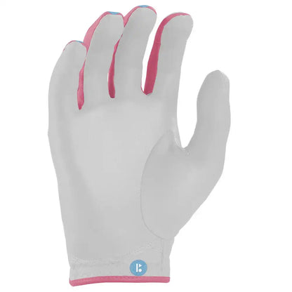 Bryan Bros Creator Series Golf Gloves (On Right, 2-Pack) - Baby Blue/Pink