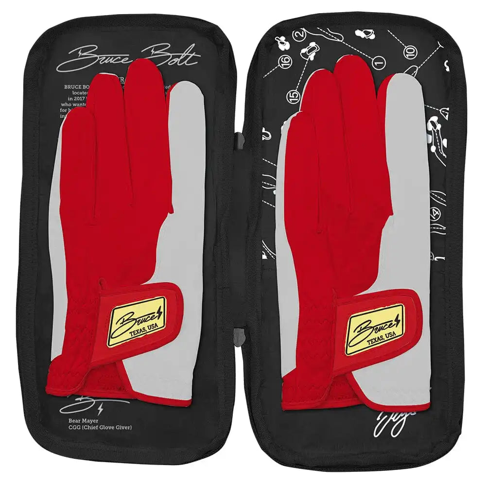 Sergio Garcia Signature Series Golf Gloves (On Right, 2-Pack) - Red/White