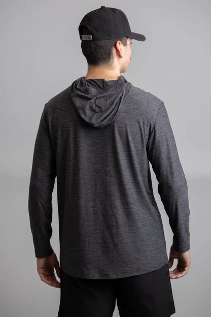 SuperSoft BOLT Long Sleeve Hoodie - Charcoal