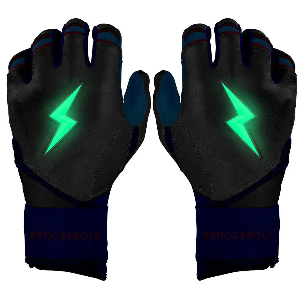 James Outman Signature Series Long Cuff Batting Gloves - Metallic Silver