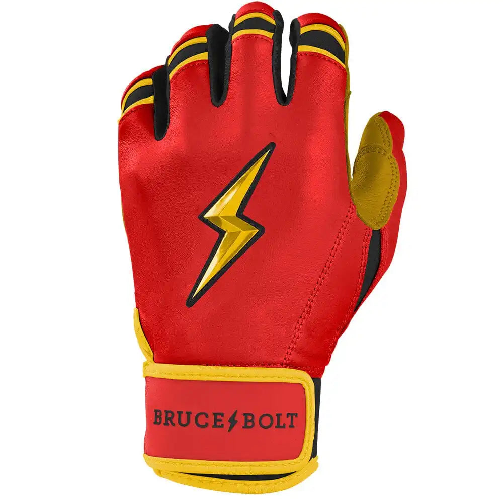 Konnor Griffin Signature Series Short Cuff Batting Gloves - Red