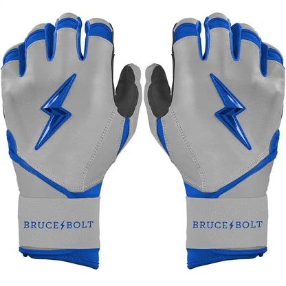 Grey Series Long Cuff Batting Gloves - Royal Blue