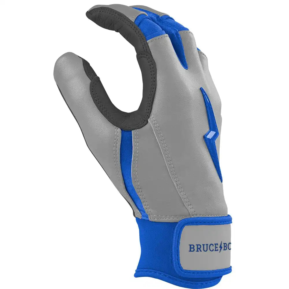 Grey Series Short Cuff Batting Gloves - Royal Blue