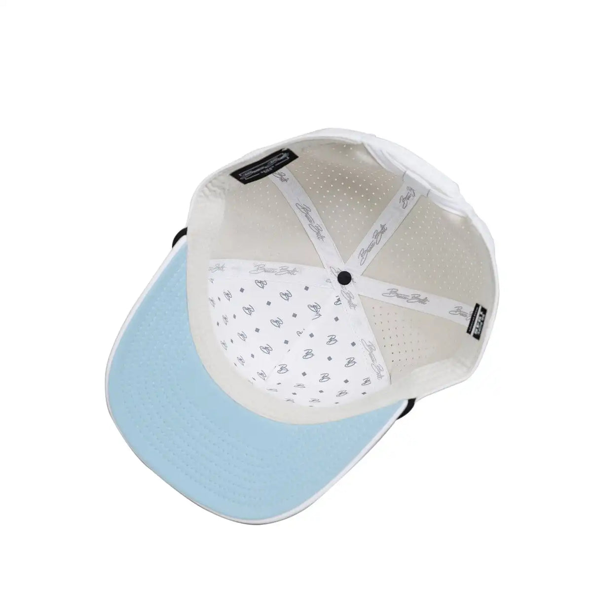 "Flying B" Pre-Curved Golf Rope Hat - White