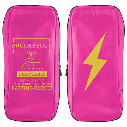 Bear Series Long Cuff Batting Gloves - Pink Lightning