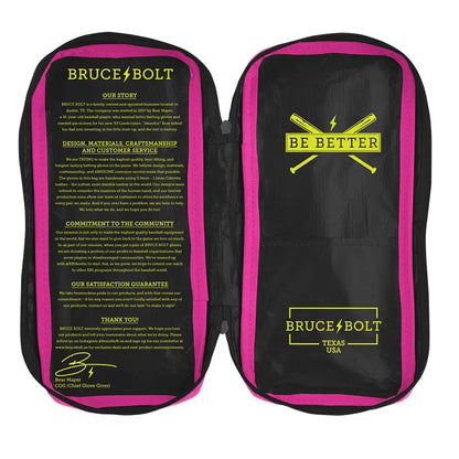Bear Series Long Cuff Batting Gloves - Pink Lightning
