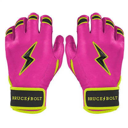 Bear Series Short Cuff Batting Gloves | Pink Lightning