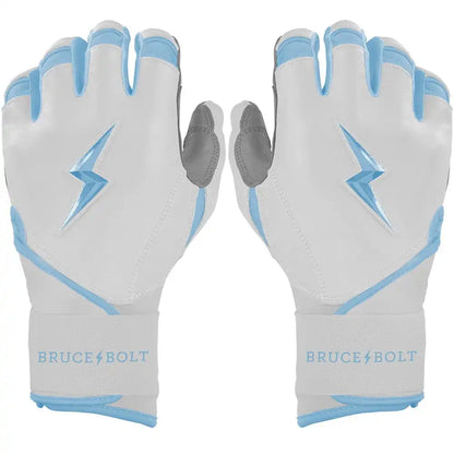 Chrome Series Long Cuff Batting Gloves - Baby Blue