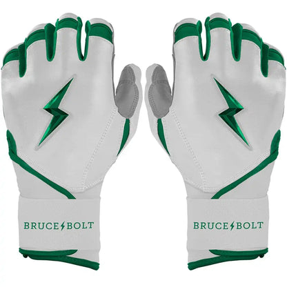 Chrome Series Long Cuff Batting Gloves - Green