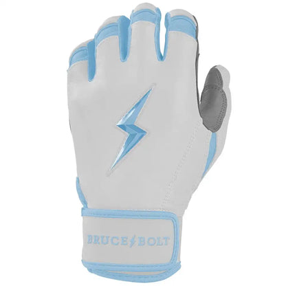 Chrome Series Short Cuff Batting Gloves - Baby Blue