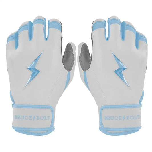 Chrome Series Short Cuff Batting Gloves - Baby Blue