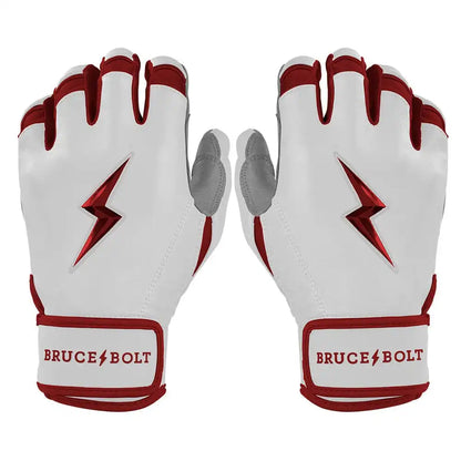 Chrome Series Short Cuff Batting Gloves - Maroon