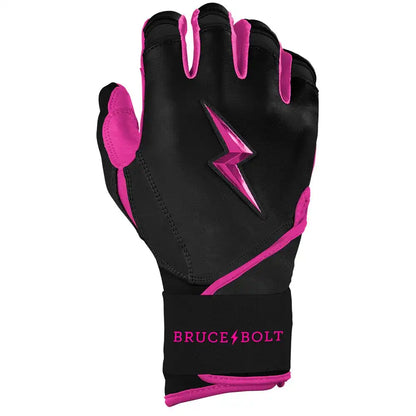 Bear Series Long Cuff Batting Gloves - Hot Pink