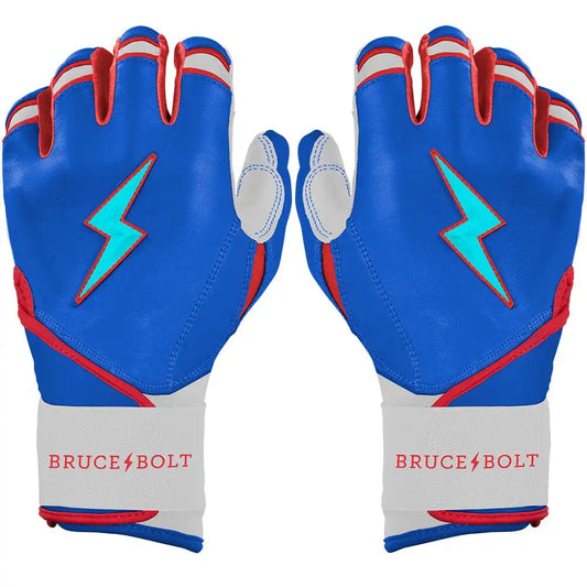 James Outman Signature Series Long Cuff Batting Gloves - Blue
