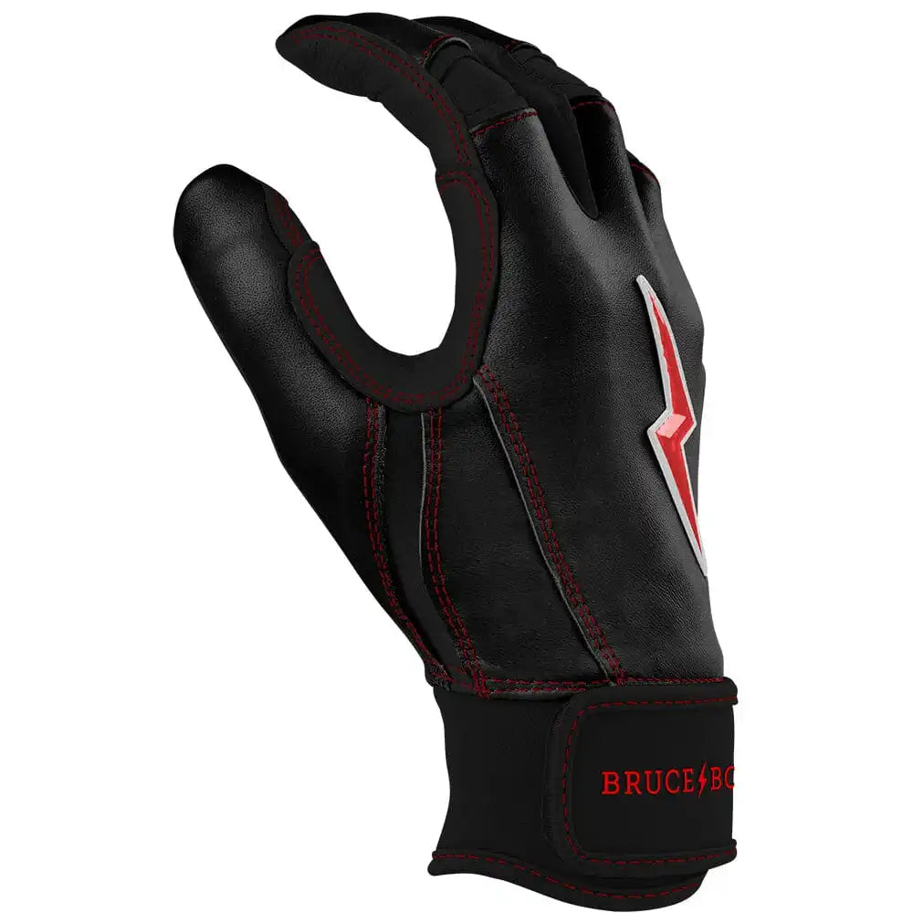 Bear Series Short Cuff Batting Gloves - Black