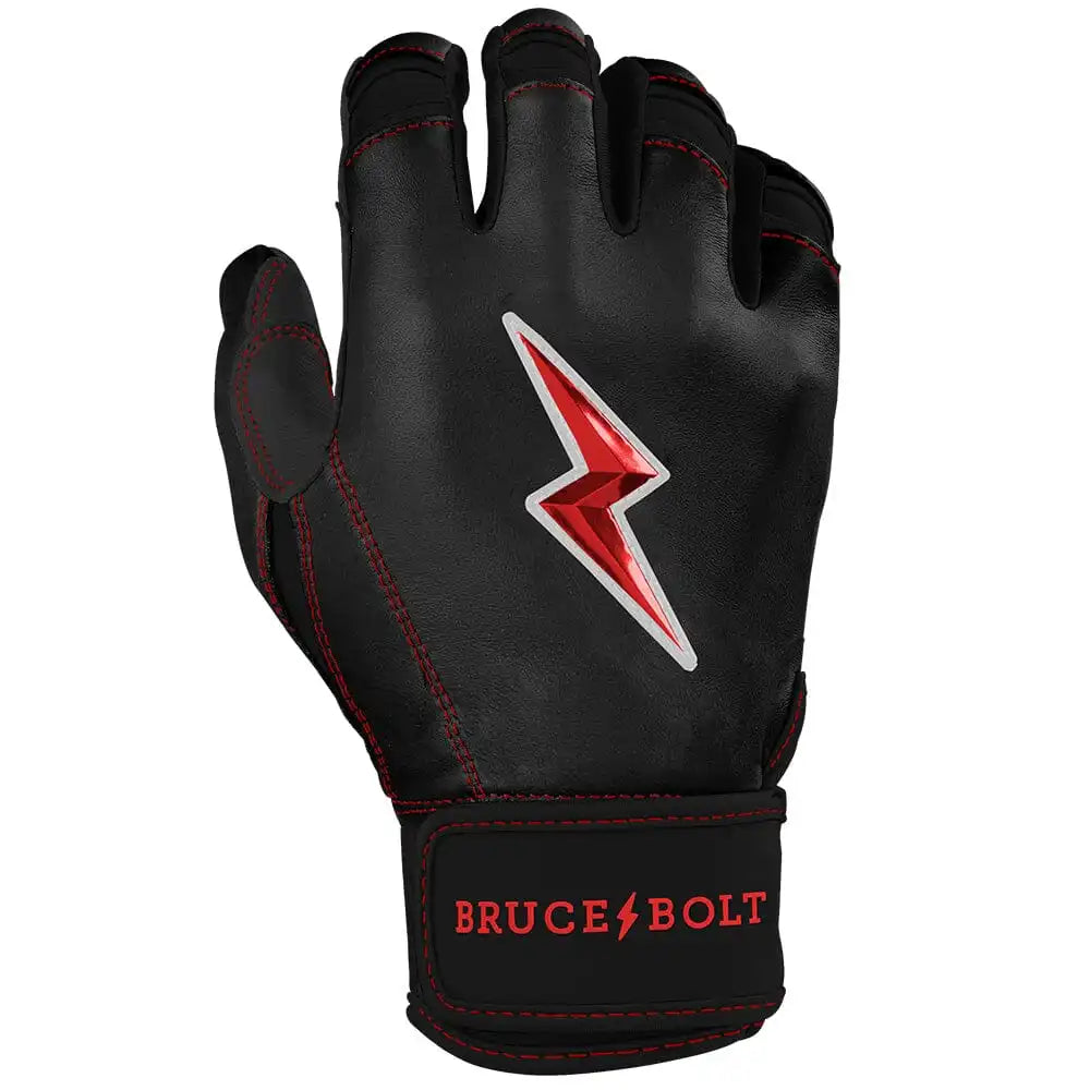 Bear Series Short Cuff Batting Gloves - Black