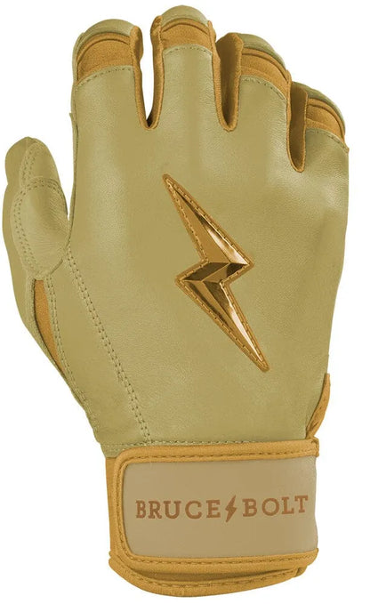 Gold Series Short Cuff Batting Gloves - Gold
