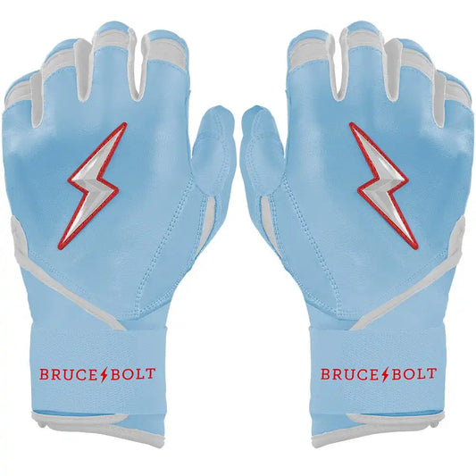 Ian Happ Signature Series Long Cuff Batting Gloves - Baby Blue