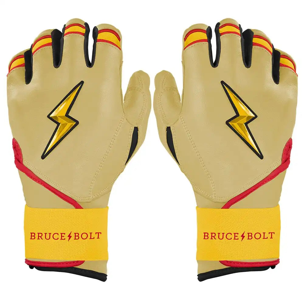 Konnor Griffin Limited Edition Long Cuff Batting Gloves - Griffin Ivory