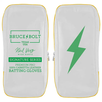 Nick Kurtz Signature Series Long Cuff Batting Gloves - Vegas White