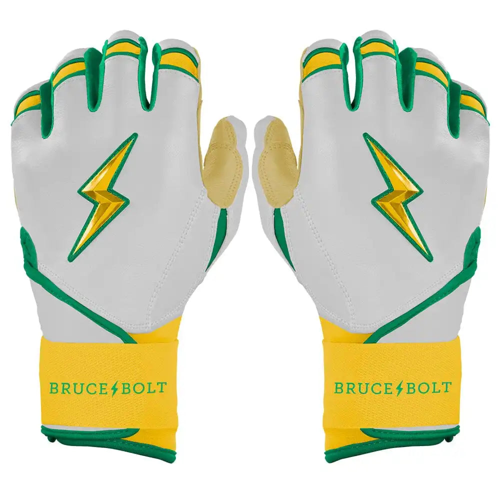 Nick Kurtz Signature Series Long Cuff Batting Gloves - Vegas White
