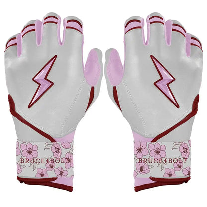 Lars Nootbaar Signature Series Long Cuff Batting Gloves - White/Pink