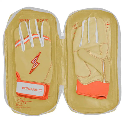 Max Clark Signature Series Short Cuff Batting Gloves - Clark Ivory