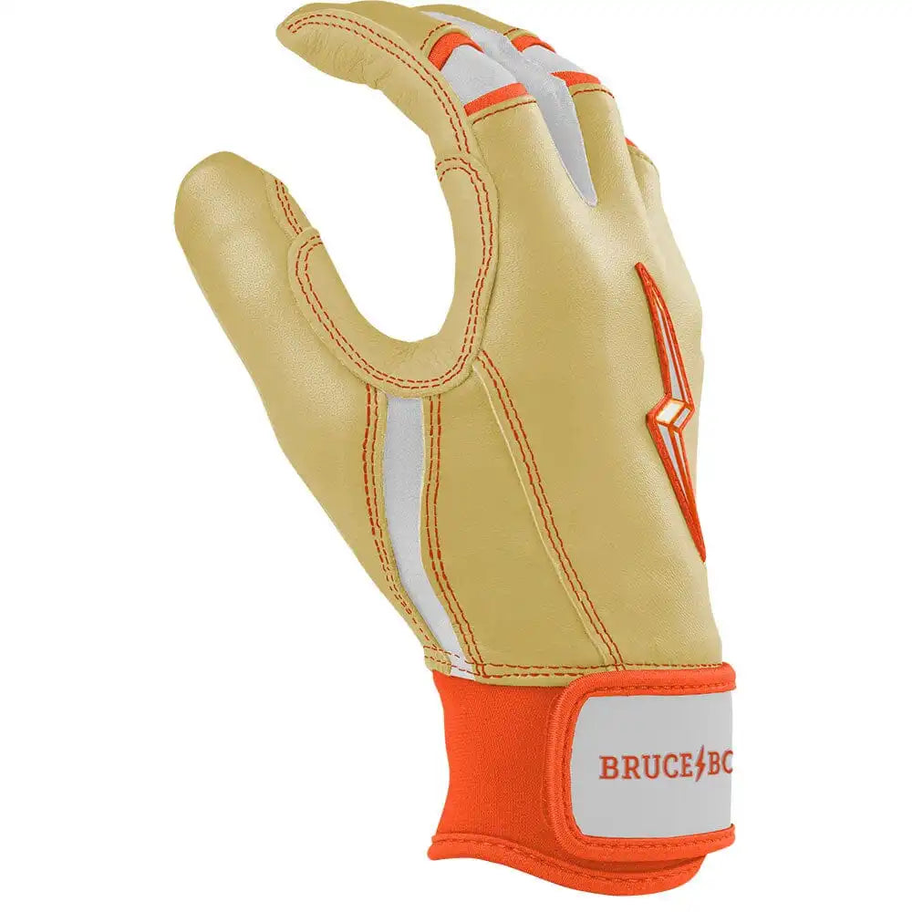 Max Clark Signature Series Short Cuff Batting Gloves - Clark Ivory