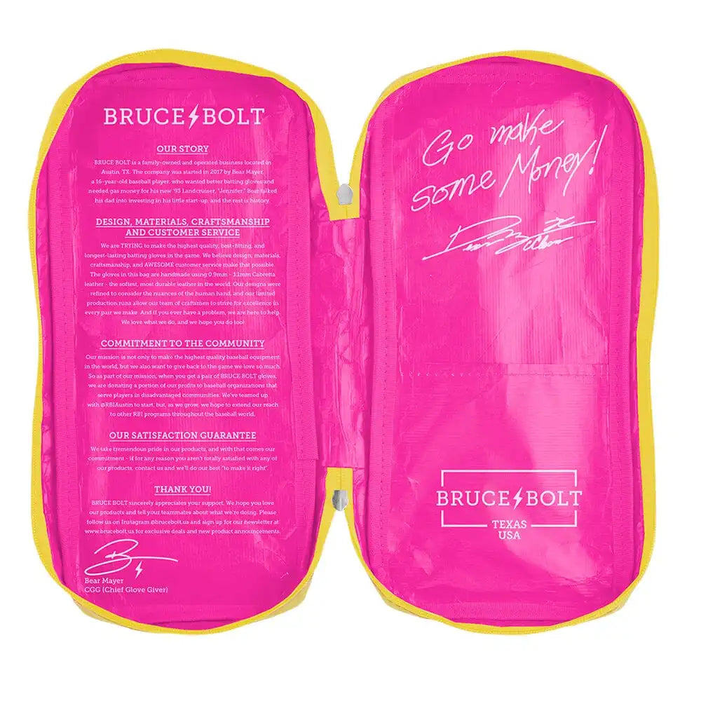 Dexter McCleon Jr. Signature Series Short Cuff Batting Gloves - Pink Lemonade