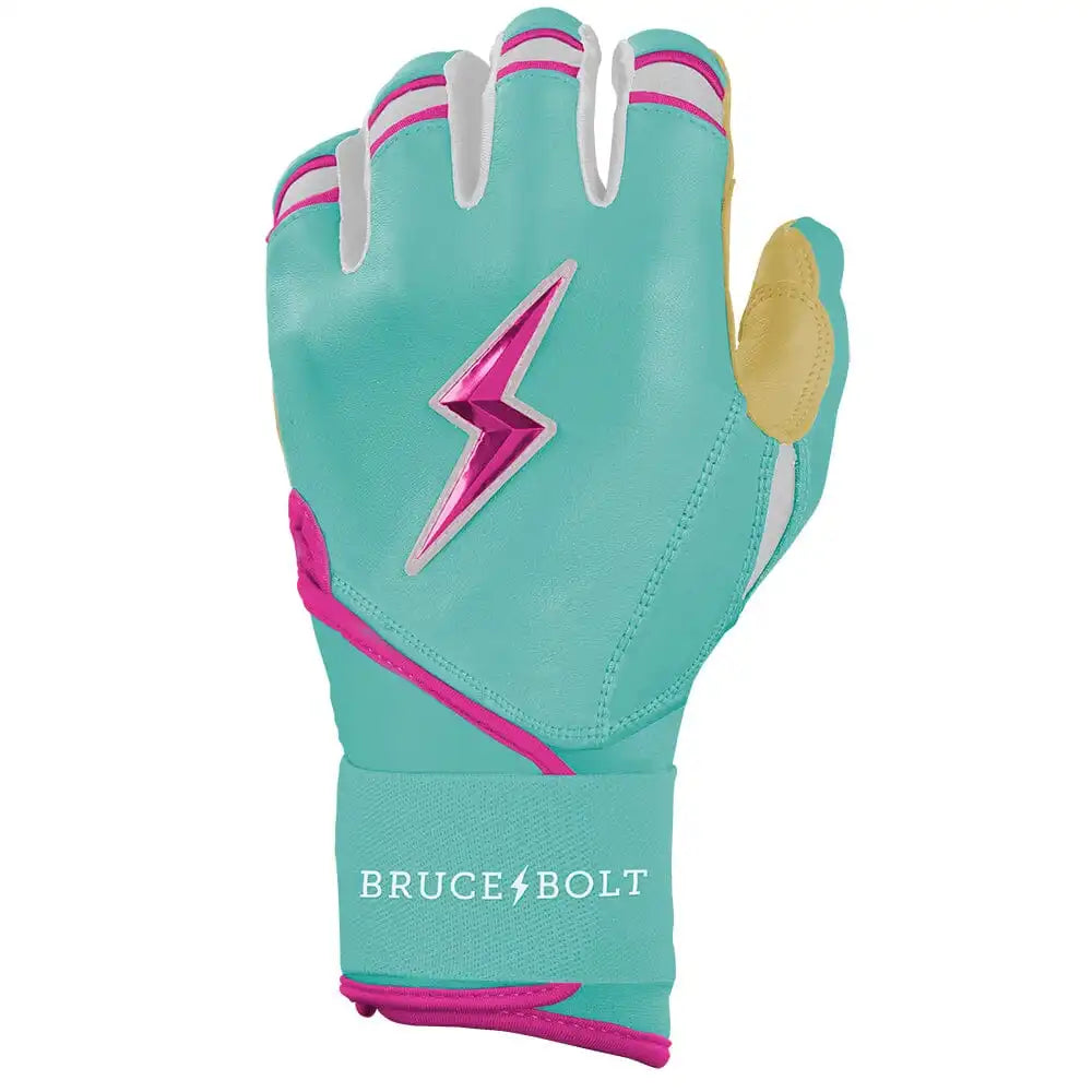 Personalized Fernando Tatis Jr. Signature Series Long Cuff Batting Gloves - Mint/Pink